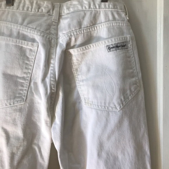 On Hold ** Calvin Klein Sport White Denim - Picture 3 of 4